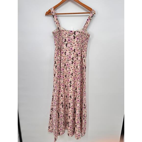 Z SUPPLY x EVEREVE NWT Angel Eyes Toile Floral Print Midi Dress // L - Picture 13 of 16